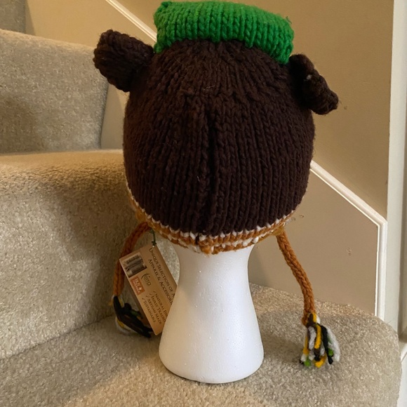 Bundle NEW Artisan HAND KNIT Kids Cold Weather  kids animal Winter Hat Cap - Picture 7 of 16